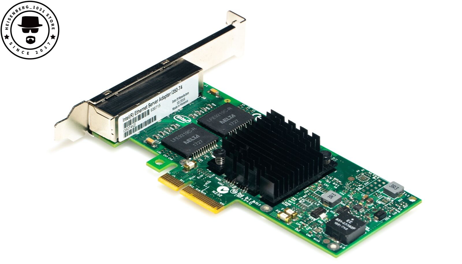 Intel I350-T4V2 i350-T4 PCIe x4 Ethernet Adapter NIC Network Quad Ports Card