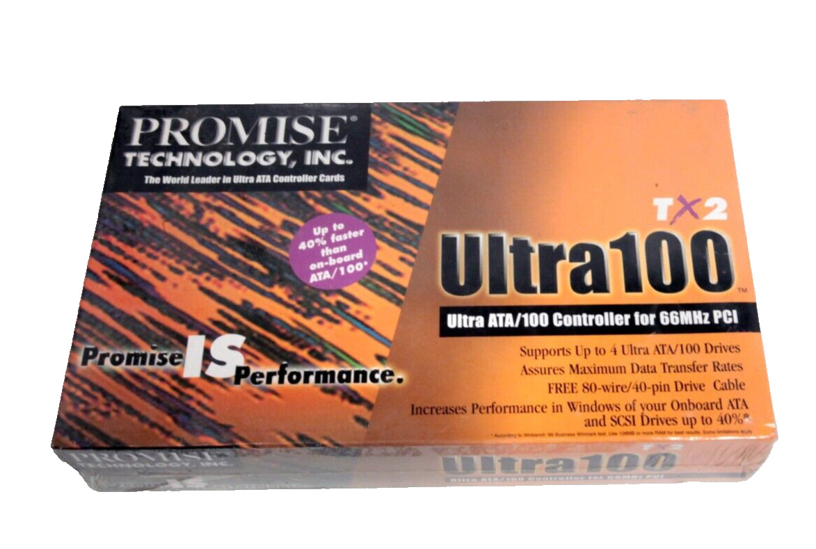 Promise Tech. Ultra ATA/100 Controller Card for 66MHz PCI - NEW IN BOX sealed
