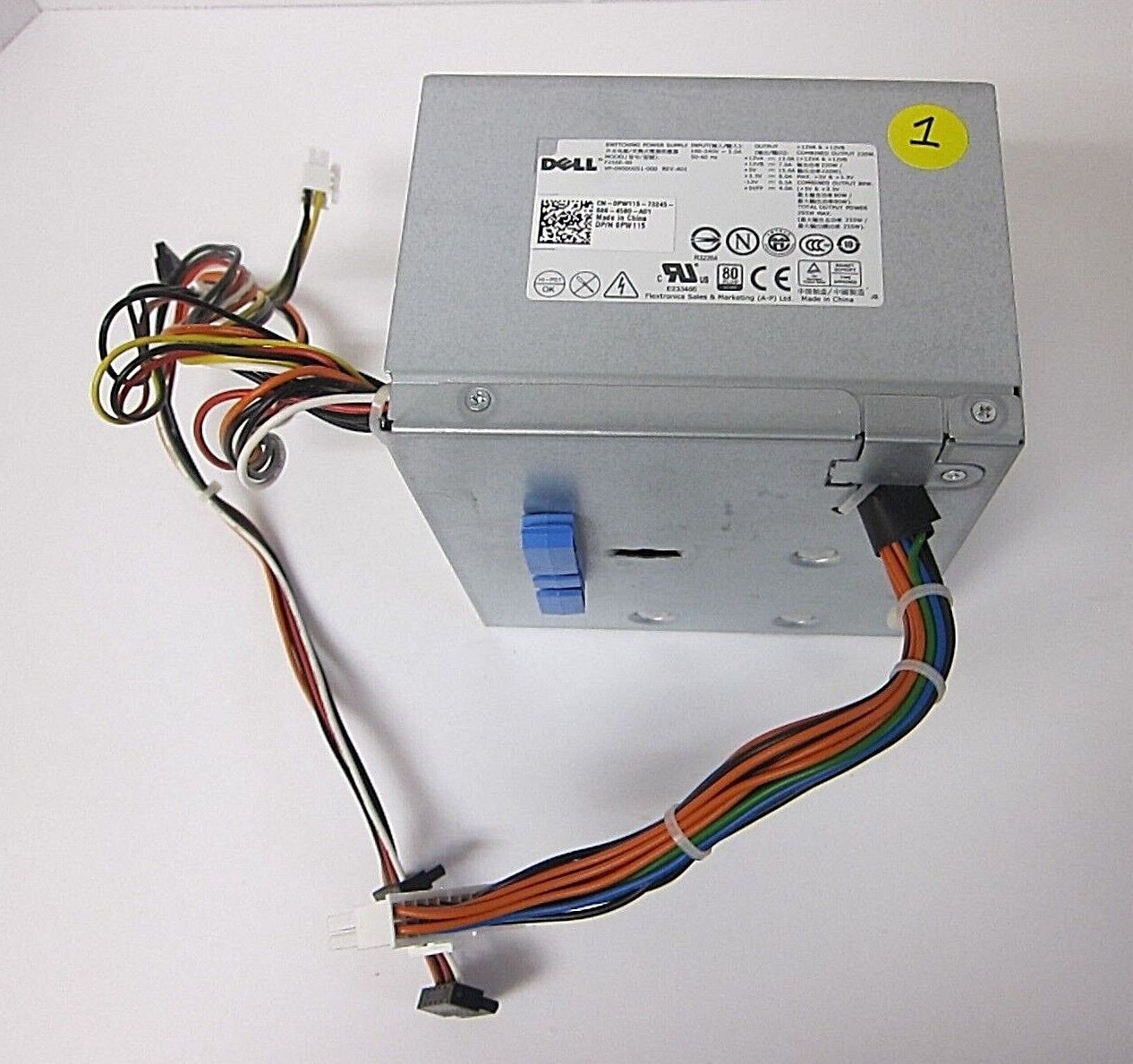 Genuine DELL 0PW115 Switching Power Supply 100-240V 255W Model F255E-00 NOS