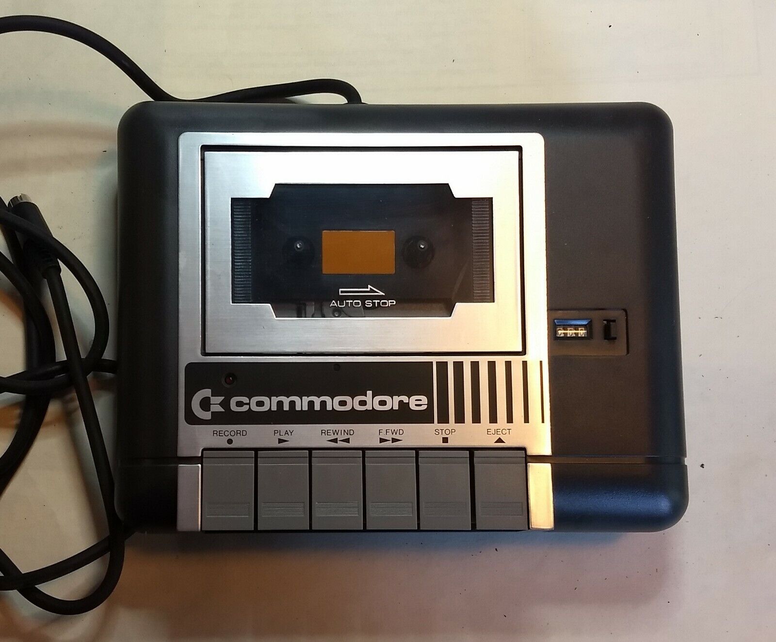 Vintage Commodore Datassette 1531 Great Shape, w/box, untested. 