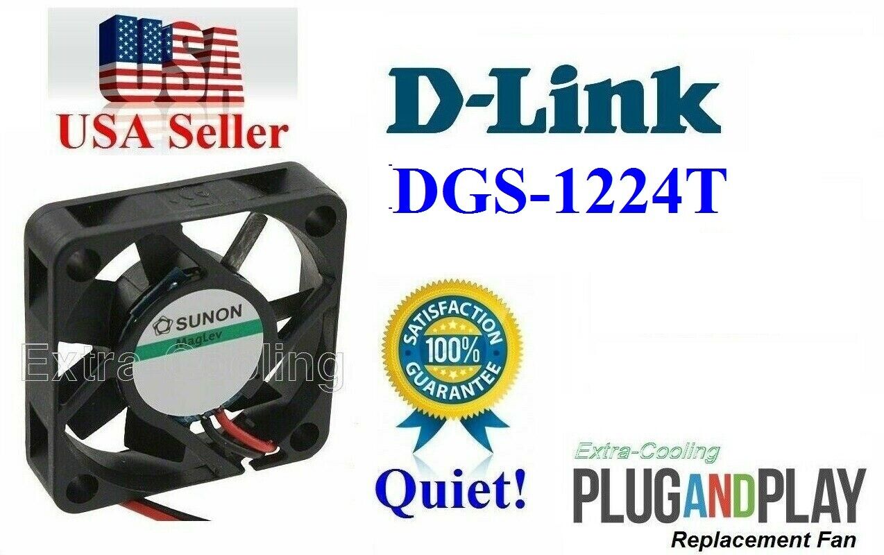 D-Link DGS-1224T Quiet Replacement Fan 1x new fan