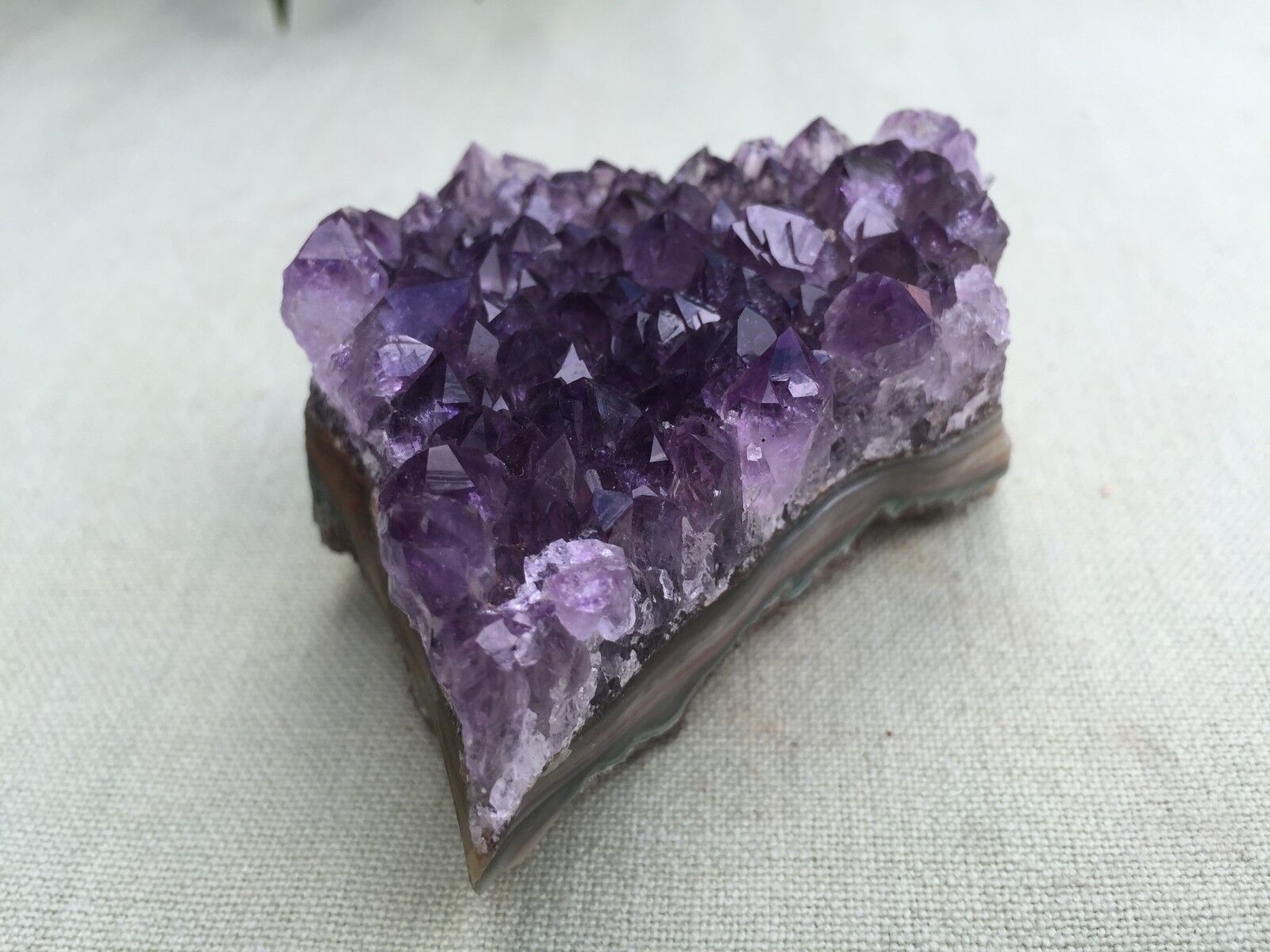 1 Amethyst Geode Crystal Quartz Amethyst Druze Cluster Gemstone Specimen Uruguay