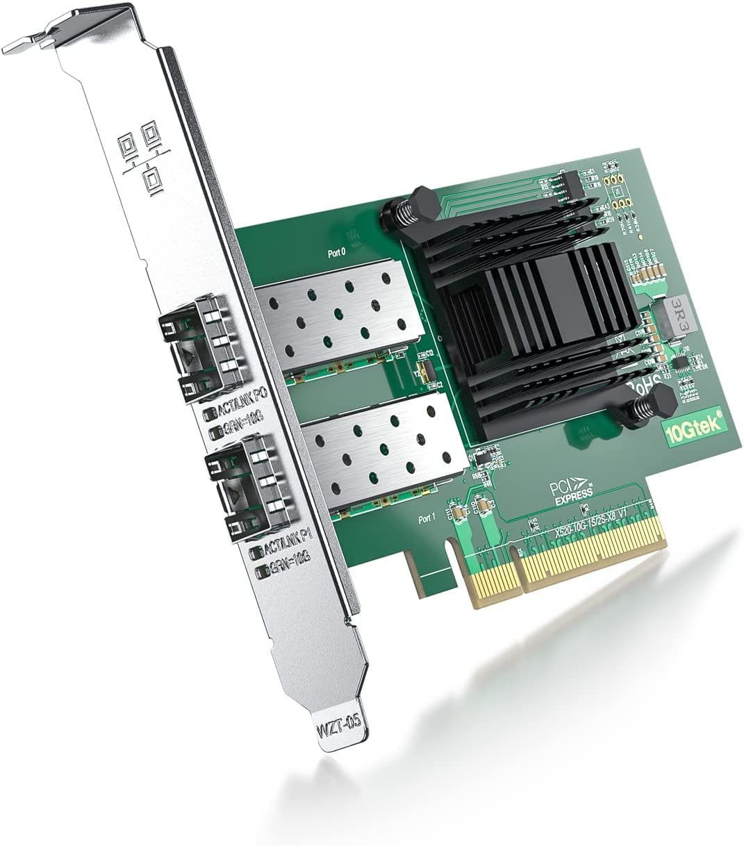 10Gb PCI-E Network Card NIC Compatible for Intel X520-Da2(Intel E10G42BTDA), Dua