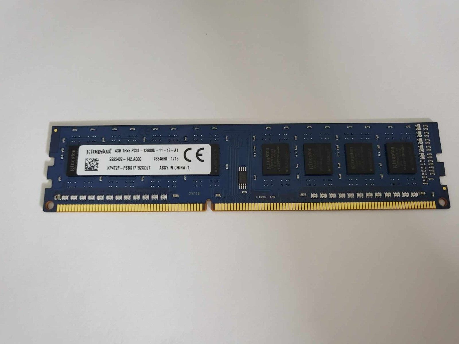 NEW DELL 4GB PC3L-12800U ECC 1RX8 240P DDR3 DESKTOP MEMORY RAM 531R8 P/N P4T2F