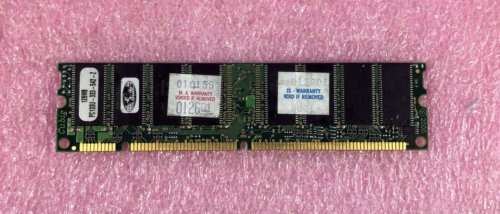 1 x 128MB IBM  PC-133 NON-ECC MEMORY SDRAM - P/N: PC133U-333-542-Z