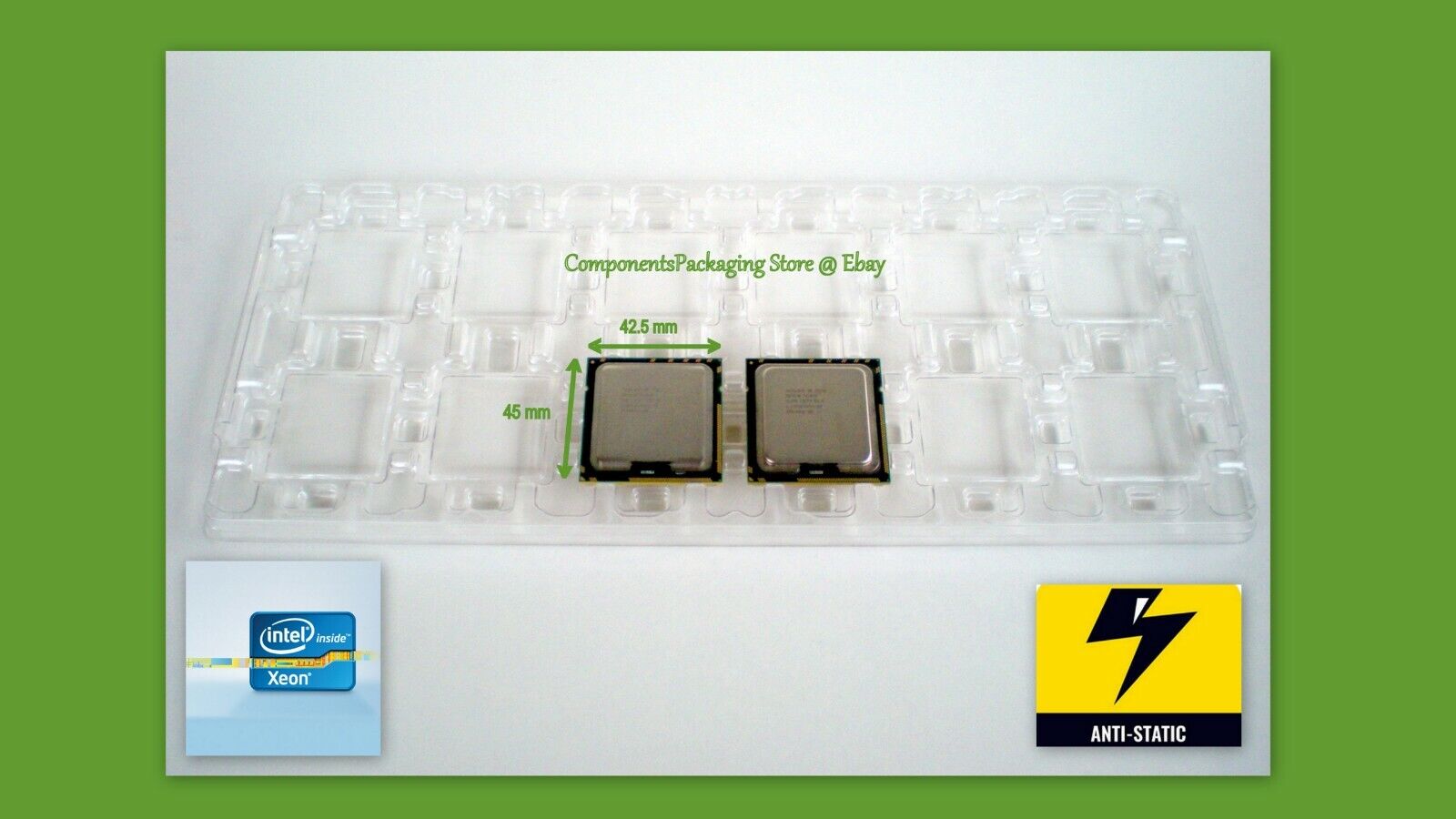 Intel Processor Tray for Xeon LGA1366 5500 5600 E5 E5-V2 Series - Fits 24 CPUs