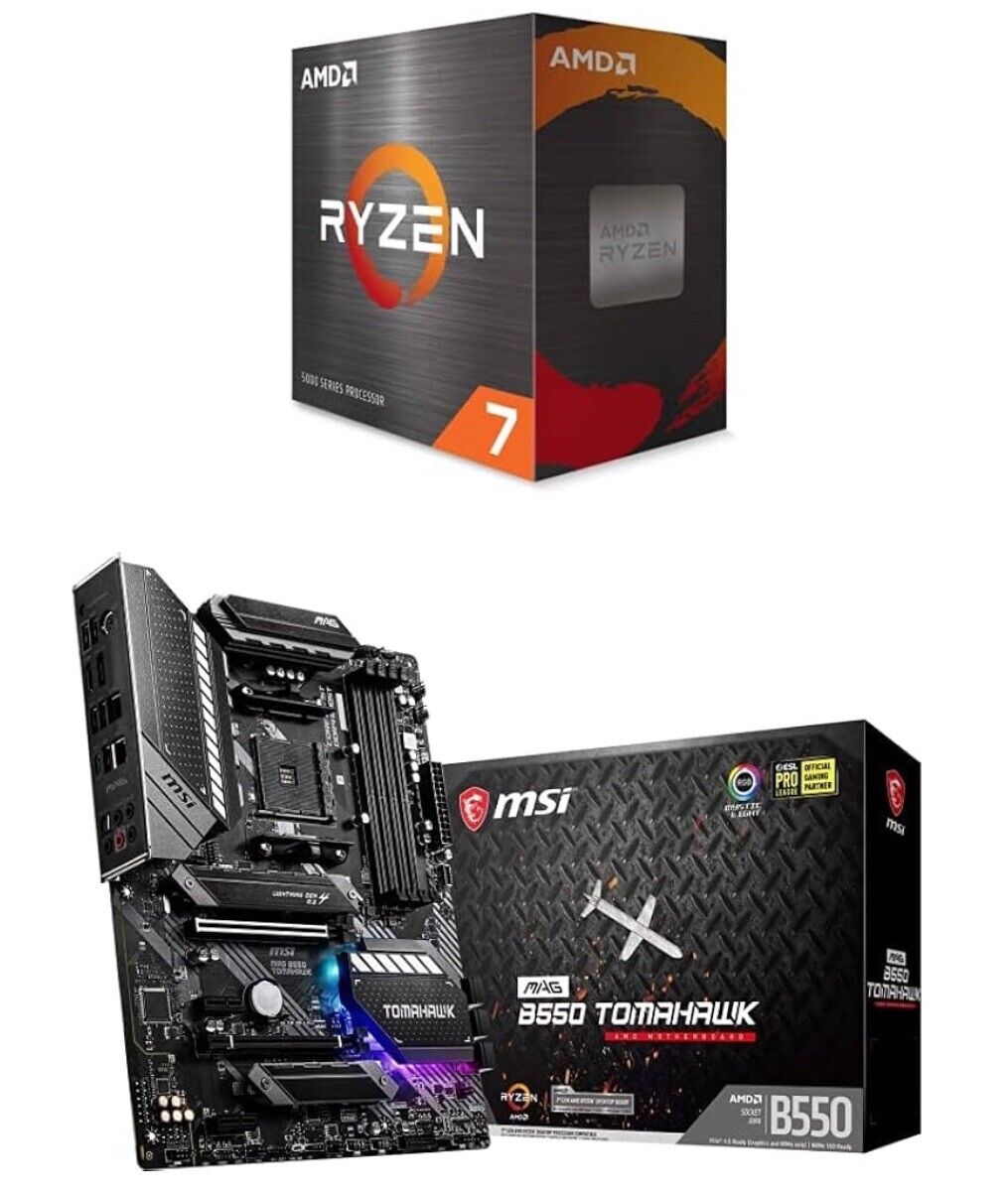 Bundle AMD Ryzen 7 5800X 8-core,16-Thread + MSI MAG B550 Tomahawk Gaming MB