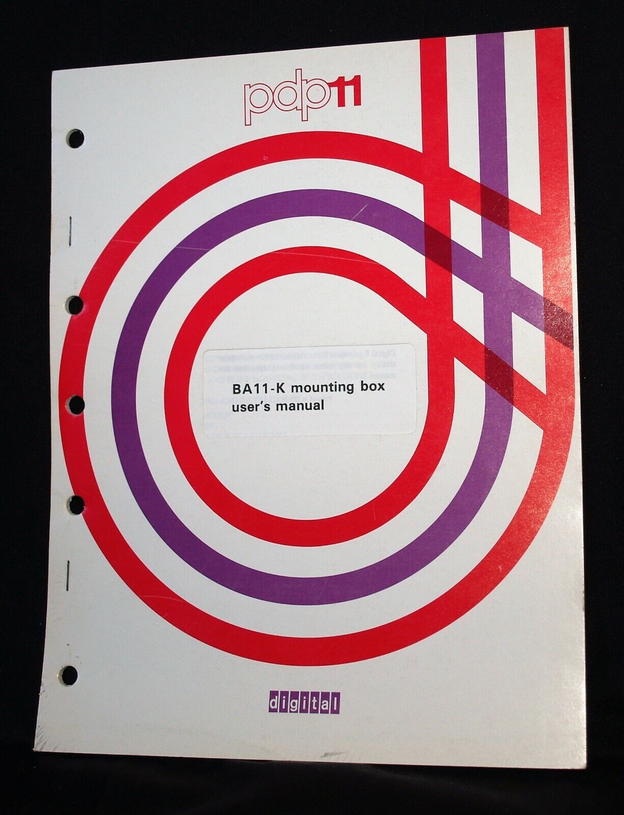Vintage Computer Documentation DEC User\'s Manual for BA11-K Mounting Box