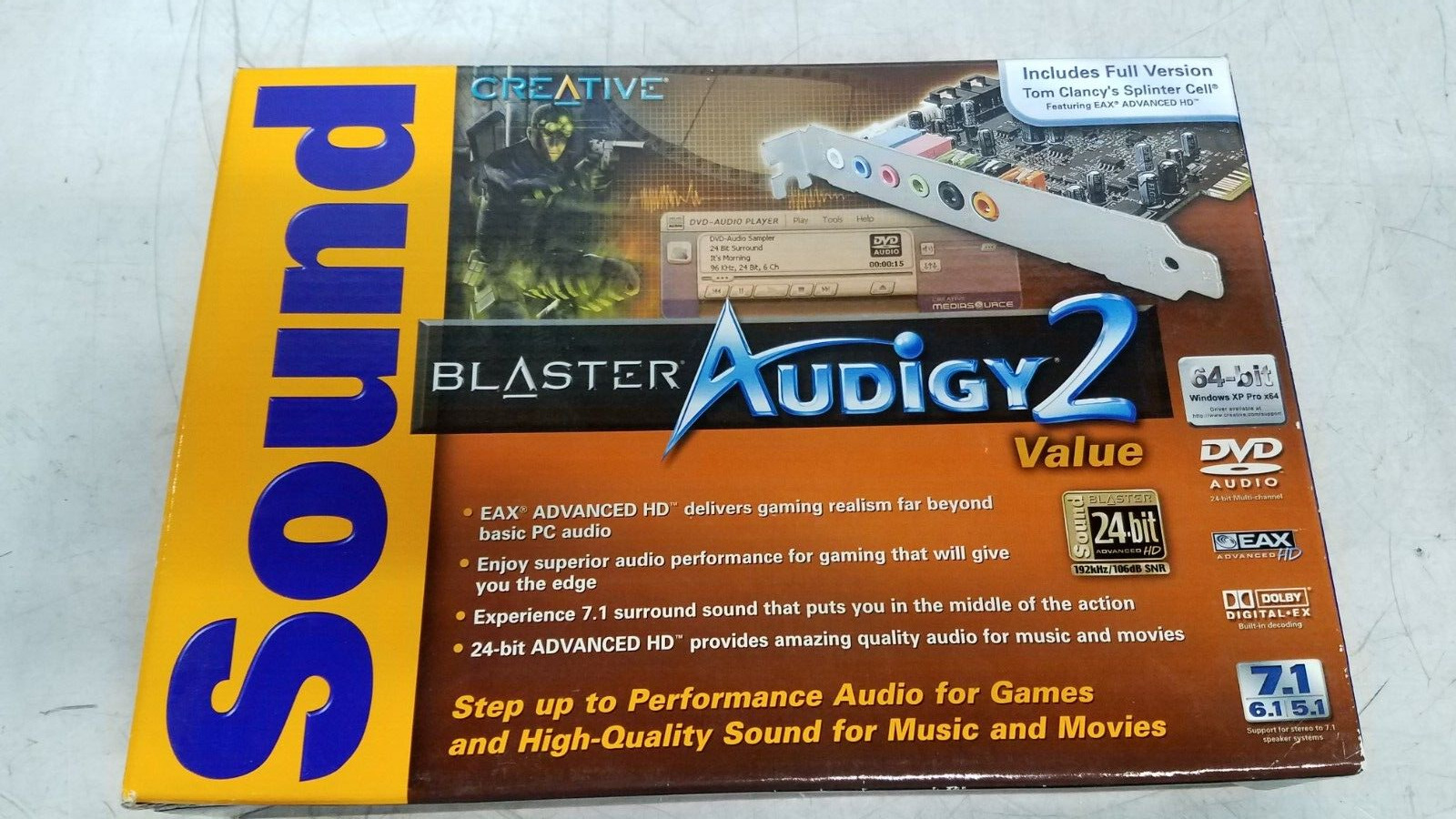 RARE VINTAGE Creative Sound Blaster Audigy PCI Sound Card