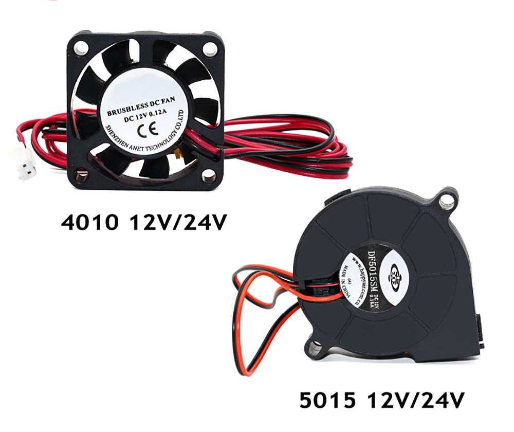 Anet A8 A6 4010 FAN 12V - 24V Circuit Board Heat Cooler Ventilator Small Fan F/S