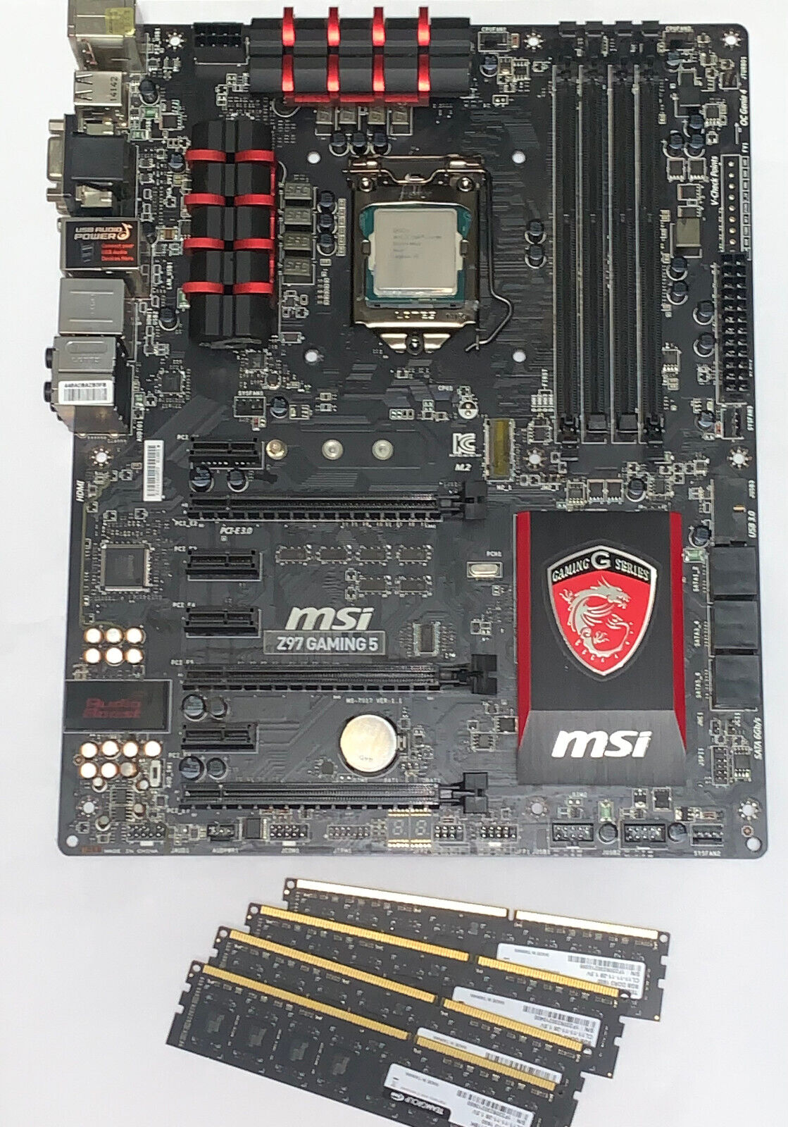 MSI Z97-GAMING 5 ATX Intel Motherboard, 32GB RAM, Corei7 - Working, Great Cond.