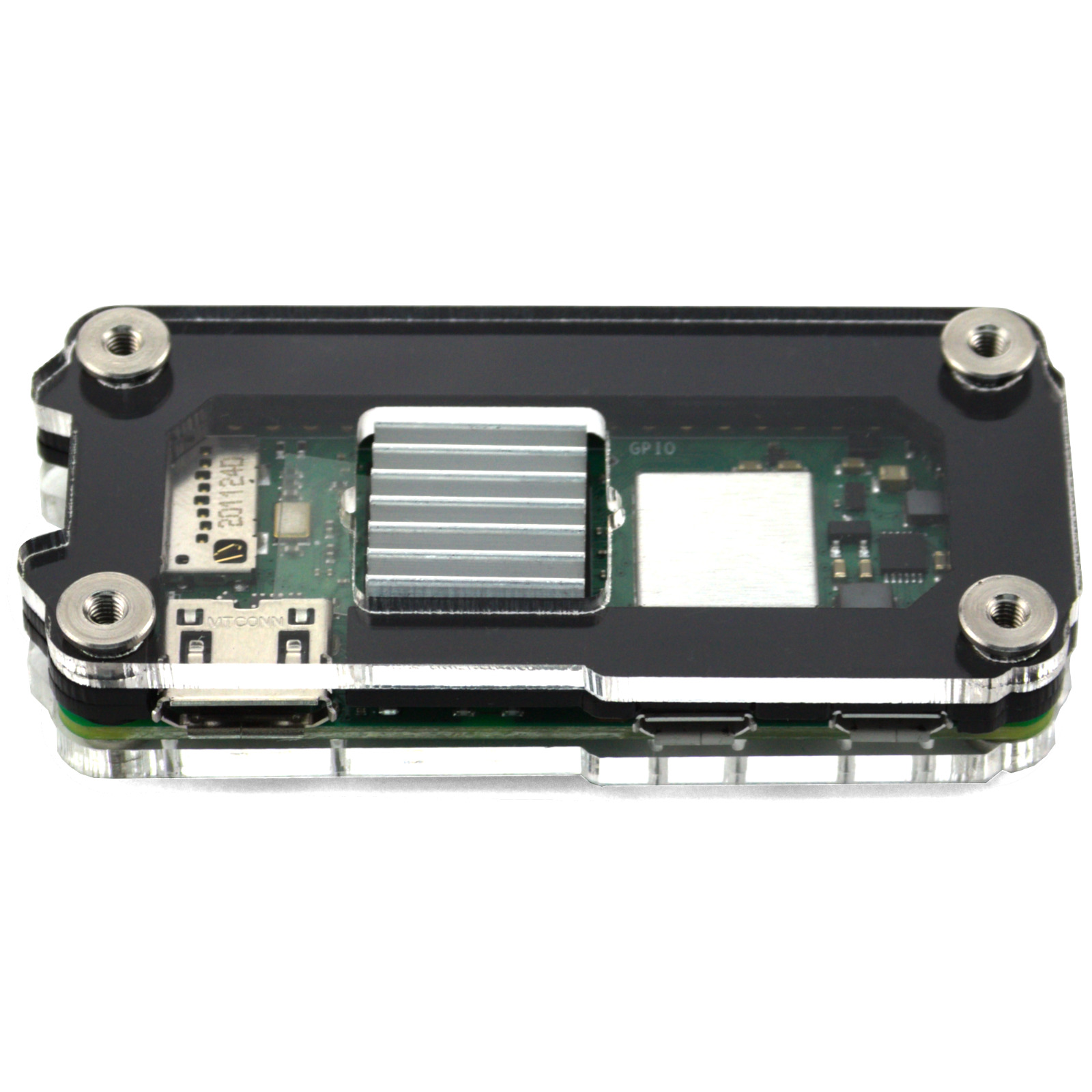 C4Labs Zebra Zero Heatsink Case for Raspberry Pi Zero 2 - Color & Size Options