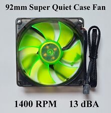Super Quiet 92mm Case Fan 1400 RPM 13 dBA 3 pin w/ PCI Slot Fan Speed Controller picture