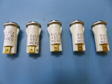 SOLICO  3048-3-11-37340 Qty of 5 per Lot 48V GREEN INDIATOR LIGHTS WITH TABS picture