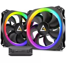Antec Prizm 140 ARGB 140mm PWM Fan RGB Case 2 Pack with Controller Hub picture