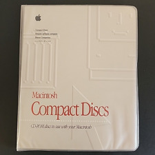 Vintage 1994 MACINTOSH Computer CD-ROM Compact Discs FOLDER WITH 8 DISCS picture
