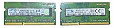 Lot Of Two Samsung 8GB (2x4GB) 1Rx8 PC3L-12800S Laptop Memory RAM picture
