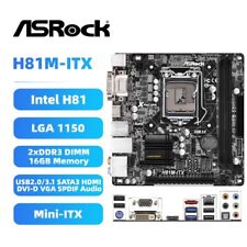 ASRock H81M-ITX Motherboard Mini-ITX Intel H81 LGA1150 DDR3 SATA3 HDMI VGA SPDIF picture