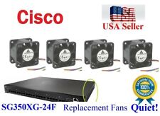 4Pack **Quiet** Replacement Fans Cisco SG350XG-24F Low Noise Best Home Office picture