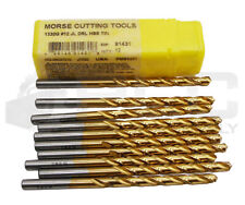 NEW PACK OF 10 MORSE CUTTING TOOLS 91431 #12 JOBBER LENGTH DRILL 1330G picture
