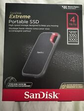 SanDisk Extreme Portable 4TB USB-C SSD Black SDSSDE61-4T00 picture