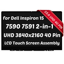 LCD Touch Screen Assembly UHD 3840x2160 for Dell Inspiron 15 7590 7591 2-in-1 picture