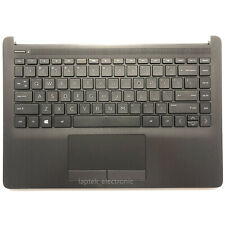 for HP 14-CF 14-DF 14-DK Palmrest Case Keyboard Touchpad L24818-001 6070B1306601 picture