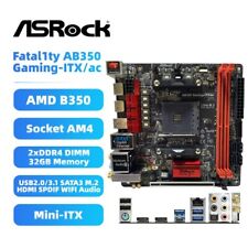 ASRock AB350 Gaming-ITX/ac Motherboard AMD B350 AM4 DDR4 HDMI SATA3 WIFI Audio picture