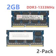 Hynix 2GB DDR3 PC3-10600 1333MHZ 2Rx8 Laptop Memory Notebook RAM Non-ECC 2-Pack picture