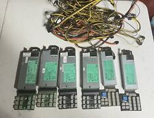 Lot Of 5 HP Server Psus 1200w And 1400w With Breakout Boards And Wires picture