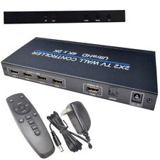 2x2 TV Wall Controller UltraHD 4Kx2K 1080P 60Hz Screen Splicing, HDMI Input 4... picture