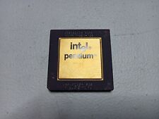 Intel Pentium GOLD TOP SX957 PROCESSOR CPU SOCKET 7 Vintage A80502-90  picture