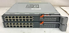 Lot of 2 Dell 10G-PTM PowerEdge M1000e 16-Port 1GB Ethernet Pass Through Module picture