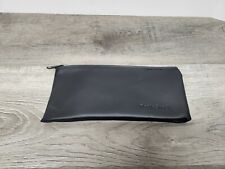 VINTAGE RadioShack Pleather Zipper Pouch approx 9 x 4 inches Very Nice Condition picture