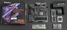 As-is Untested GIGABYTE B650M AORUS ELITE AX, AM5 MicroATX AMD Motherboard picture