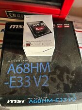 MSI A68HM-E33 V2 Motherboard microATX DDR3 AMD A4-6300 NEW OPEN BOX picture
