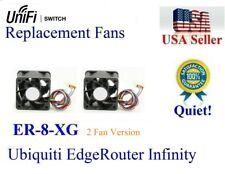 2x Quiet replacement fans for EdgeRouter ER-8-XG (New model with 2-Fan version) picture