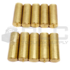 LOT OF 10 NEW BRASS DRIVE PINS APPROX. 1-7/8