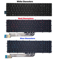 For Dell Gaming G5-5587 G5-5590 Series Blue RED Letter Backlit Keyboard Black US picture