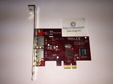 Silicon Image I102-00A Twin eSATA Port PCIe PCI Express x1 Card Adapter TESTED picture