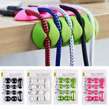 10pcs/set Single Double Five holes Wire Cord Cable USB Cable Holder Organizer picture