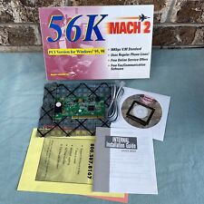 Mach 2 56K PCI Modem PCI Card #A56FW-PCI Drivers Windows 95 98 Vintage Computer picture