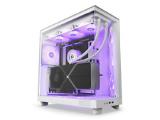 NZXT H6 FLOW RGB Compact Dual-Chamber Mid-Tower Airflow Case, White, CC-H61FW-R1 picture