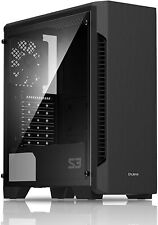 Zalman S3 TG - ATX Mid Tower Computer PC Case - Tempered Glass Side Panel - 3 x  picture