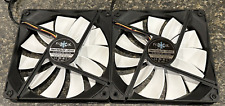 Lot of Three 140 MM and 120MM Fractal Designs Case Fans FD-FAN-SSR2-140 picture