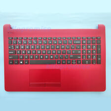 New For HP 15-BS 15-BW 15-BS020WM L19446-001 Laptop Palmrest with Keyboard Red picture