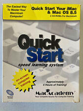 Vintage 1999 MacAcademy 2 CD-ROMs Quick Start iMac & Mac OS 8.5 Speed Learning picture