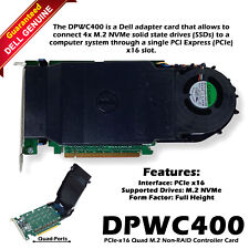 Dell Ultra SSD M.2 NVMe PCI-Express x16 Solid State Storage Adapter Card 6N9RH picture