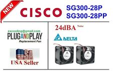 Cisco SG300-28PP SG300-28P Replacement Fans 2x Delta OEM Fans picture