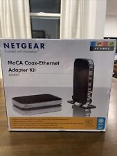 MoCA Coax Ethernet Adapter Kit MCAB1001 Netgear AV Series 270 Mbps New Sealed picture